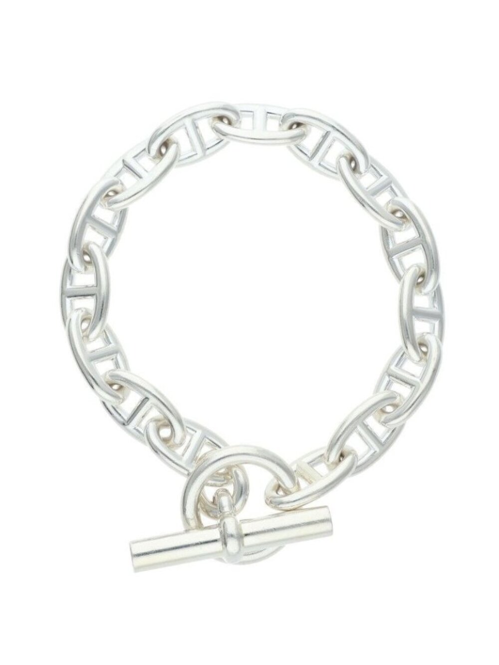 Hermes Chaine D'ancre GM Silver Bracelet